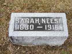 Sarah Foltz Neese headstone